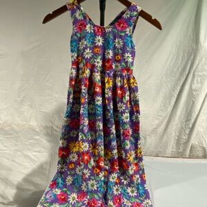 Vibrant Floral Girls Summer‎ Dress